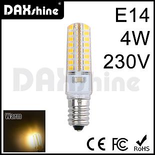 DAXSHINE 64LED E14 4W 230V Warm White 2800-3200K 290-310lm    